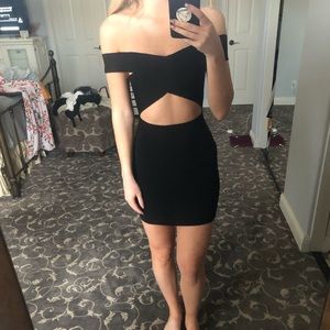 REVOLVE by the way. Black mini dress
